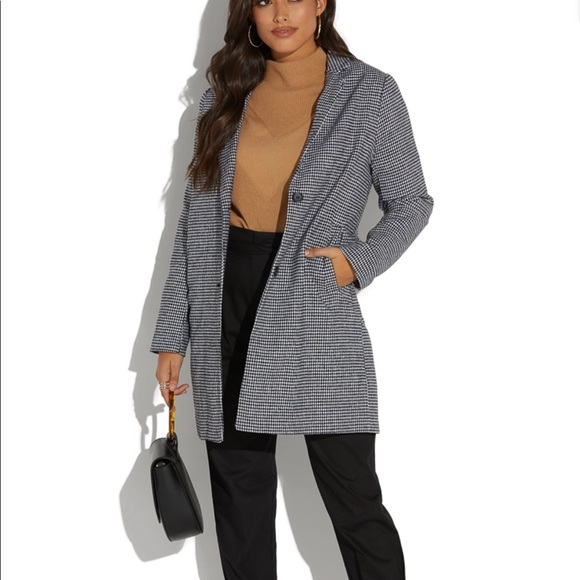 Shoe dazzle Houndstooth Coat - Picture 2 of 16